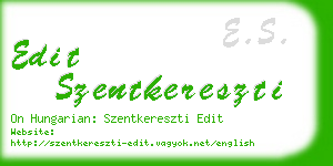 edit szentkereszti business card